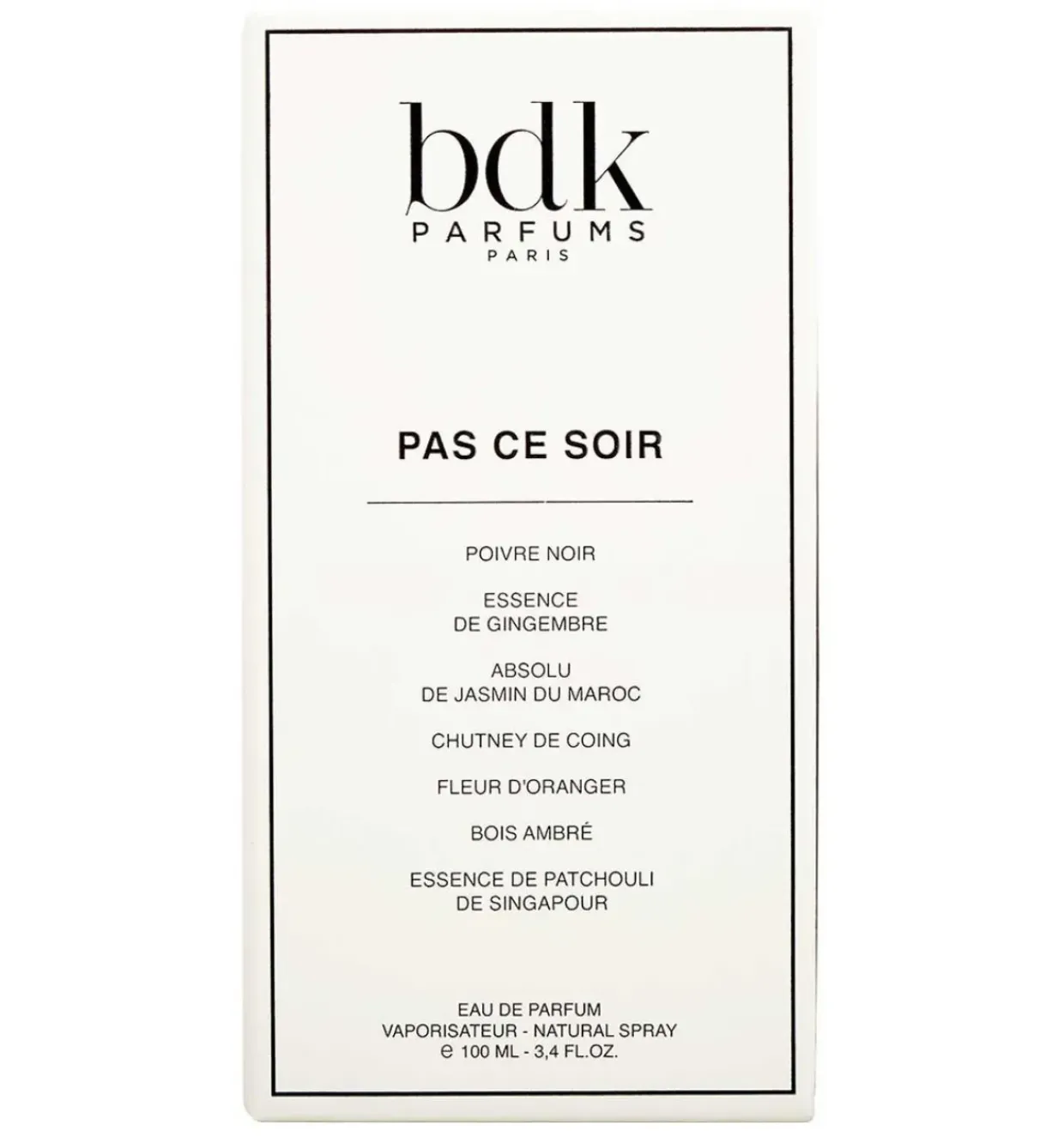 BDK Pas Ce Soir Eau De Parfum