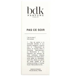 BDK Pas Ce Soir Eau De Parfum